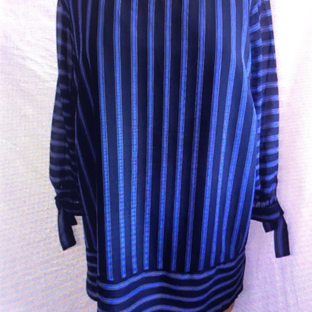 Westport Navy and Blue Striped Blouse